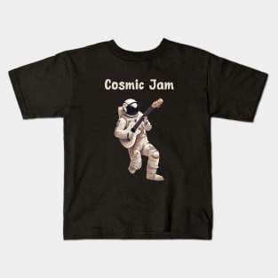 Astronaut playing guitar Kids T-Shirt